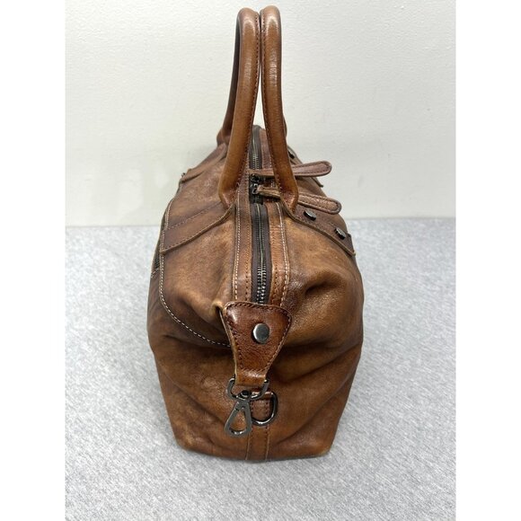 Iswee Genuine Leather Satchel Tote Bag Top Handle Handbag Designer Brown Purse - Picture 7 of 15